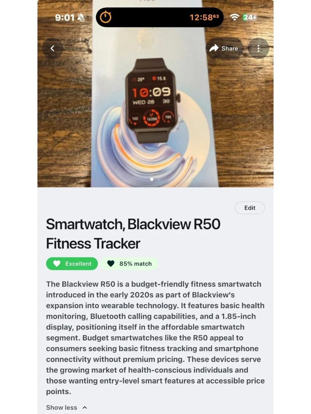 Blackview R50 Smartwatch Fitness Tracker
